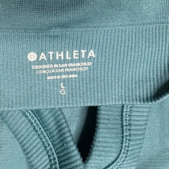 Athleta Solace Bra Bundle 3 Pack Black Teal Purple Large Seamless Ribbed Yoga - Picture 5 of 10